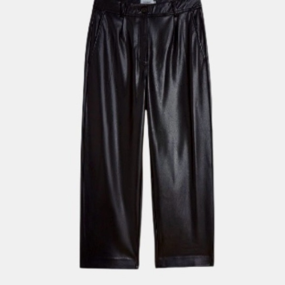 THE Reset R SOFT Black Leather Vegan leather Pants